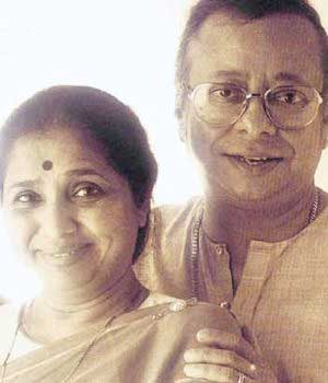 RD Burman and wife Asha Bhosly