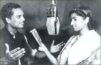 Anil Biswas with Lata Mangeshkar
