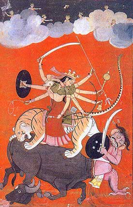 Ragmala Painting of Durga