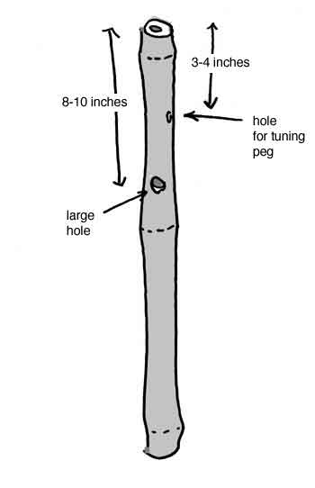 burn holes in bamboo