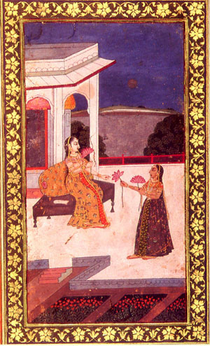 Ragmala Painting of Rag (Ragini) Yaman (Mushirabad 1765)