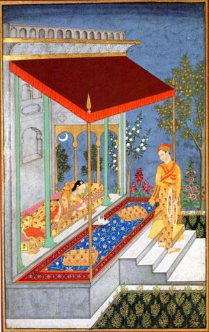 Ragmala Painting of Rag (Ragini) Lalit (Hyderabad circa 1760)
