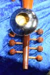 sarod - tuning pegs and bell
